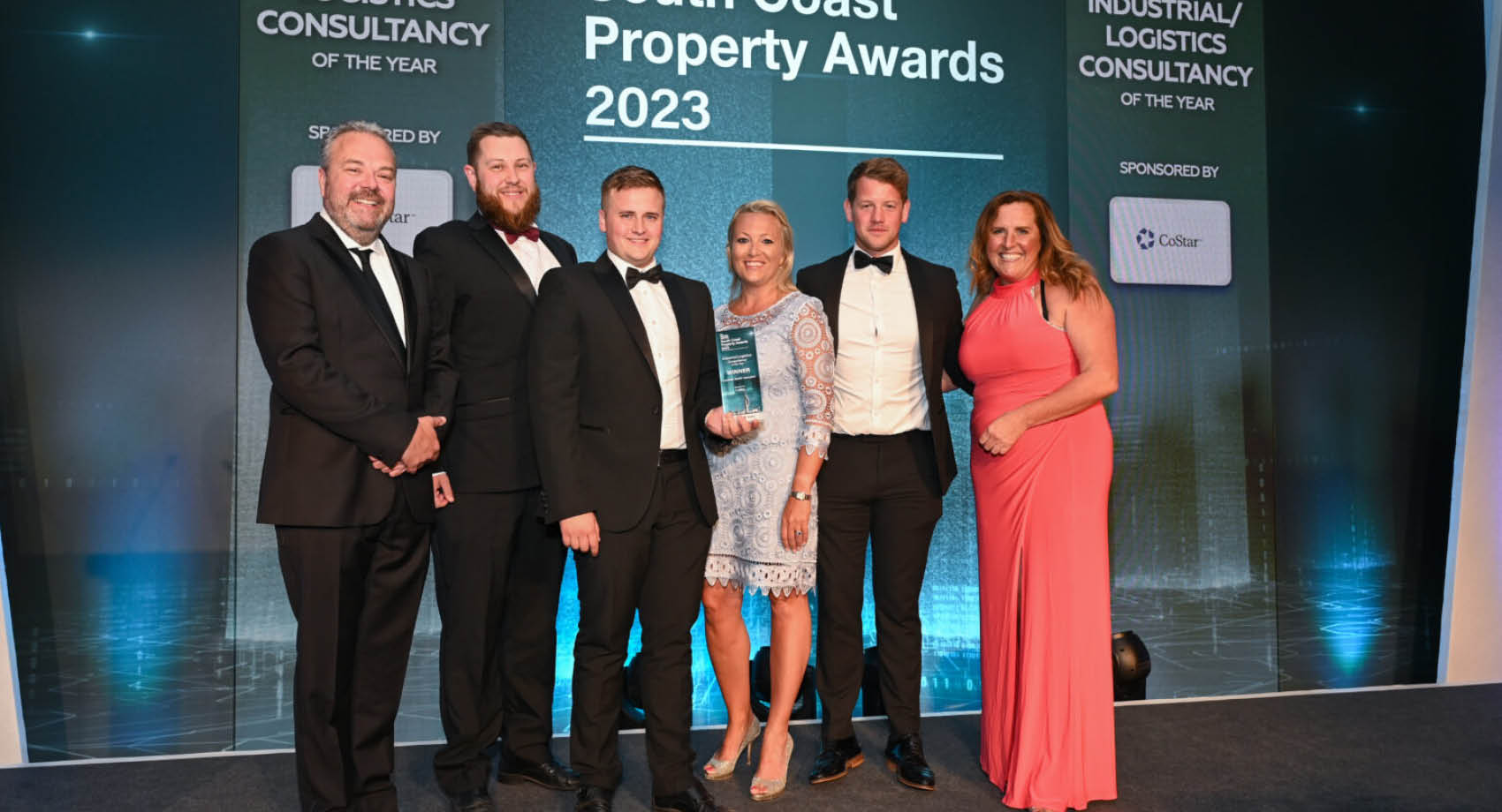 LSH team celebrate winning Industrial Consultancy of the Year at South Coast Property Awards