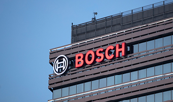 bosch sign on the side of an office building