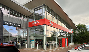 Hendy New Build Car Showroom