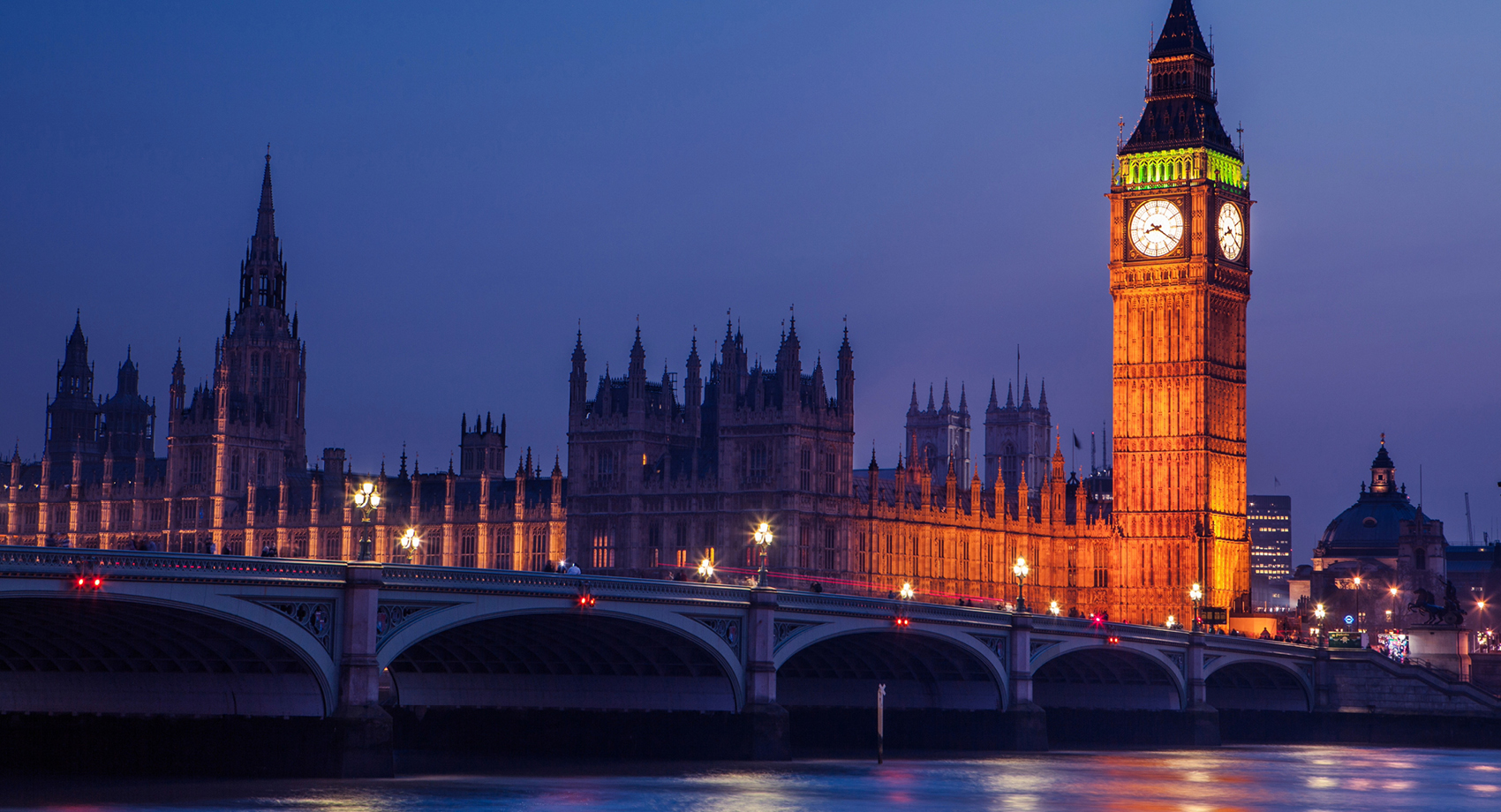 London at night