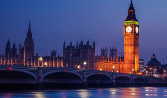 London at night