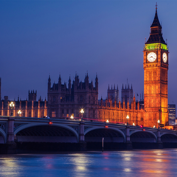 London at night