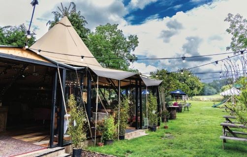 Assets of a Country Inn with External Tent Tipi Structure