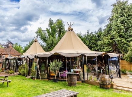 Assets of a Country Inn with External Tent Tipi Structure