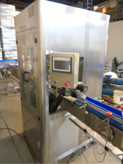 Newlink TB-250 Automatic Bottle Sleeving Machine (2023) and a Pel 5500 Baler