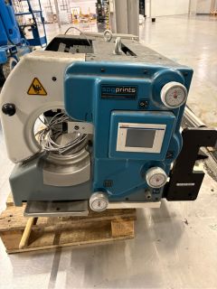 Two Vianord EVO 3A All in One, SPG Prints RSI Rotary Screen, Two Atlas Copco GA7U5 Air Compressors and Mobile Steps