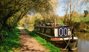 canal boat walkway