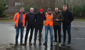 John Hind (Harworth Group), Stuart Ashton (Harworth Group), Chris Harris (Top Gear), Henry Gyselman (Lambert Smith Hampton), Paddy McGuinness (Top Gear), Freddie Flintoff (Top Gear)