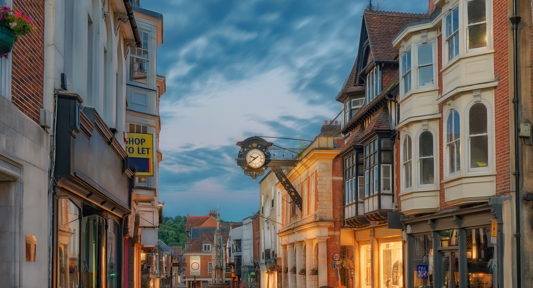 Winchester city centre high street