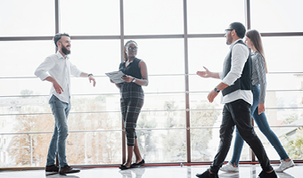 People meeting in office