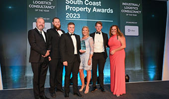 LSH team celebrate winning Industrial Consultancy of the Year at South Coast Property Awards