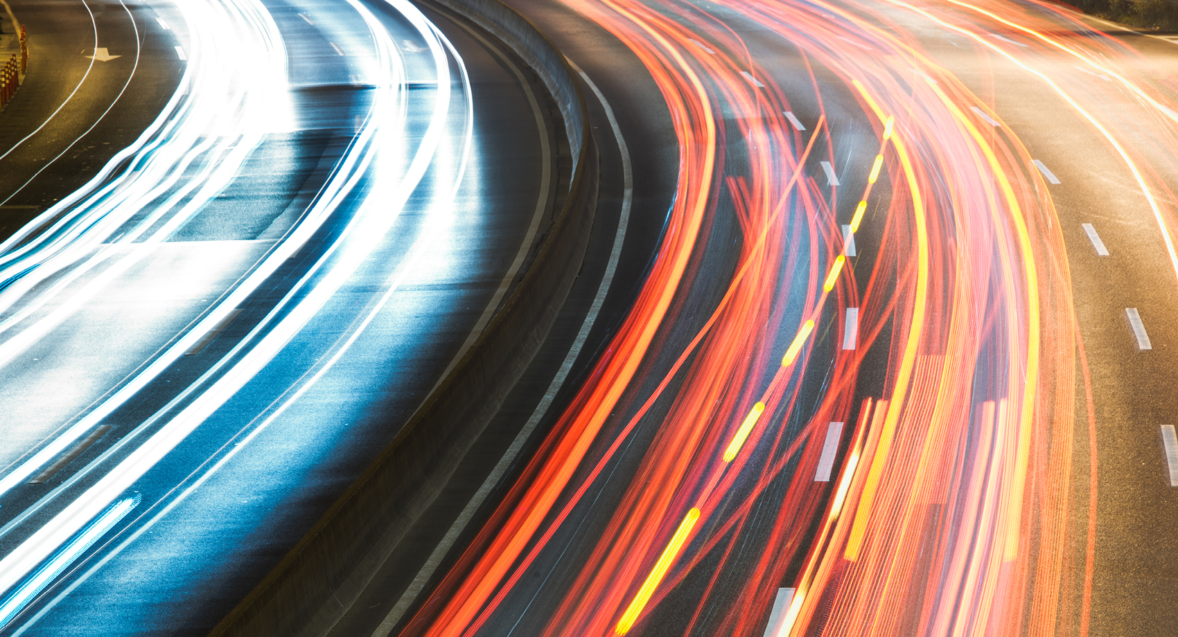 Traffic car lights blur